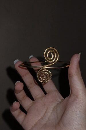 Spiral Handmade Wire Armcuff