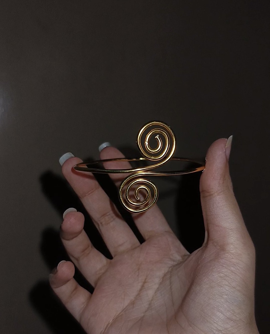 Spiral Handmade Wire Armcuff