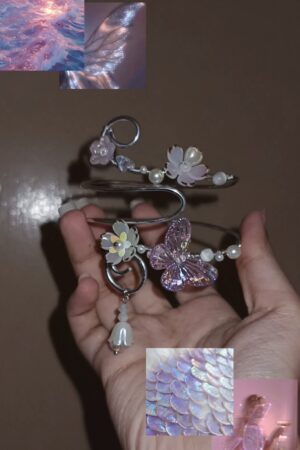 Soft Pastel Handmade Wire Armcuff