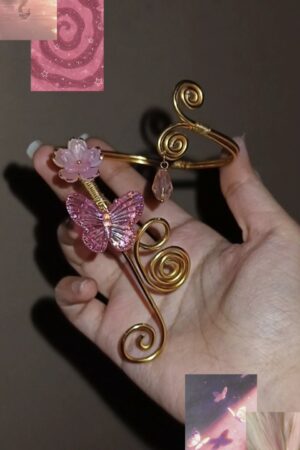 Blossom Inspired Handmade Wire Armcuff